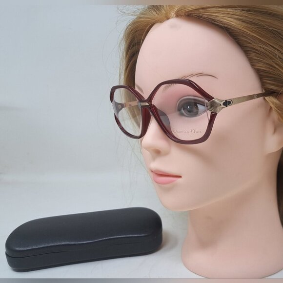 NWT Christian Dior Women's Eye Glasses Frames Red Vintage 80s 2333 30  54-11-125 - Picture 1 of 16